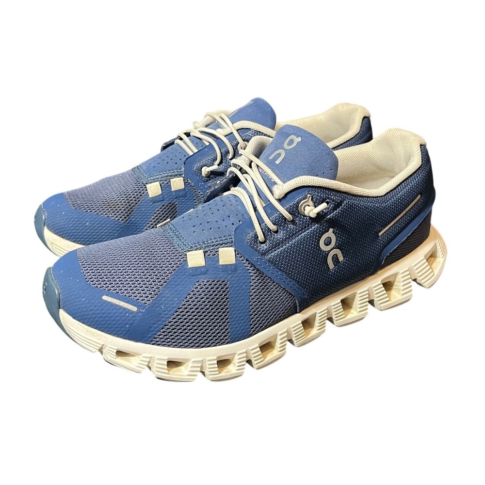 On Cloud Running Shoes Womens 7 Blue CloudTec Breathable Lightweight Sneakers